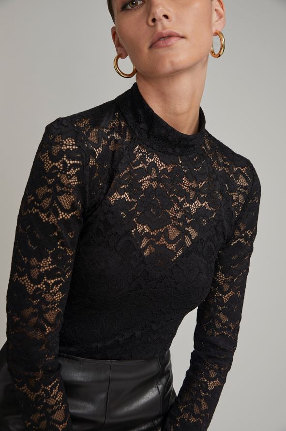 Amerie Stretch Lace Top-Tops/Blouses-Uniquities