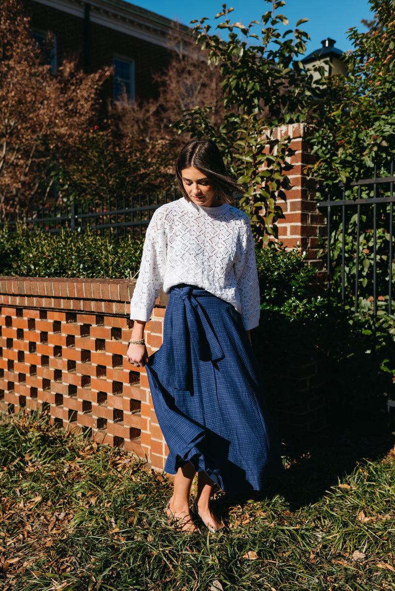 Estine Wrap Skirt-Bottoms-Uniquities