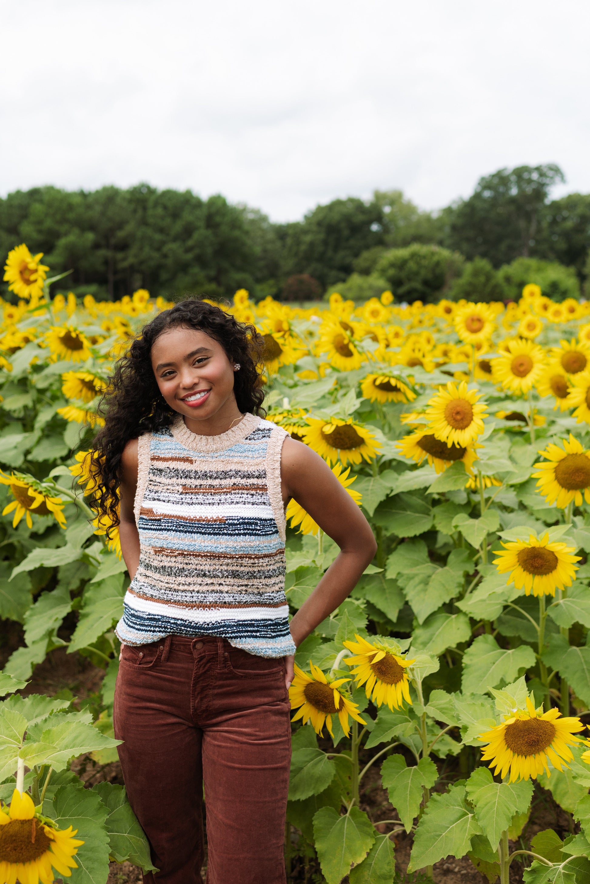 Cropped Jerrel Knit Tank-Sweaters-Uniquities
