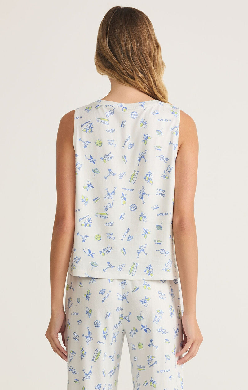 Bridgette Citron Tank-Lounge-Uniquities