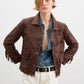 Lazare Fringe Leather Jacket-Jackets-Uniquities