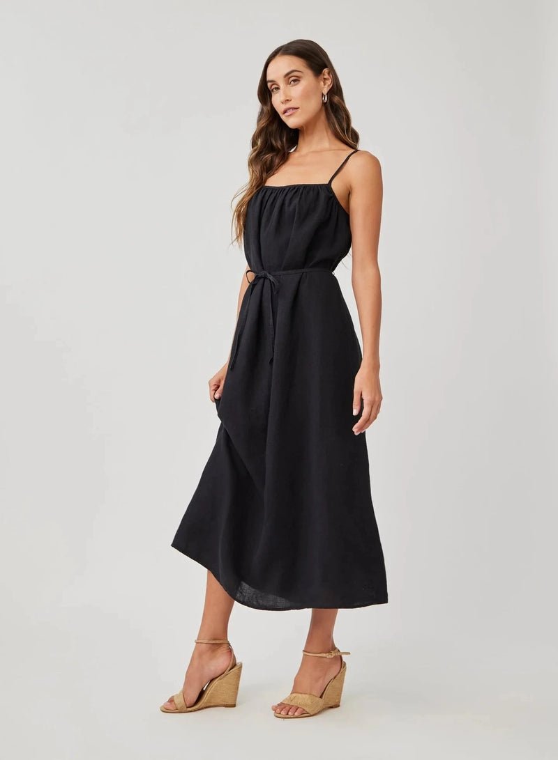 Shirred Cami Maxi Dress-Dresses-Uniquities