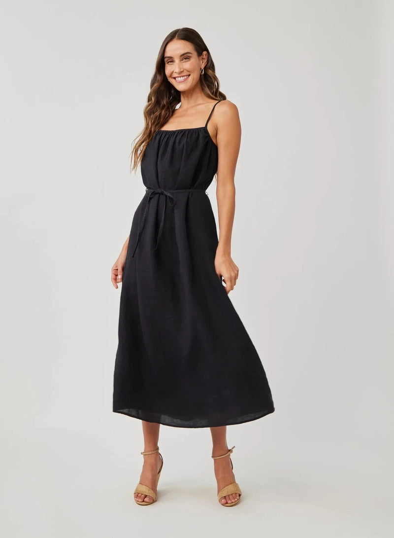 Shirred Cami Maxi Dress-Dresses-Uniquities