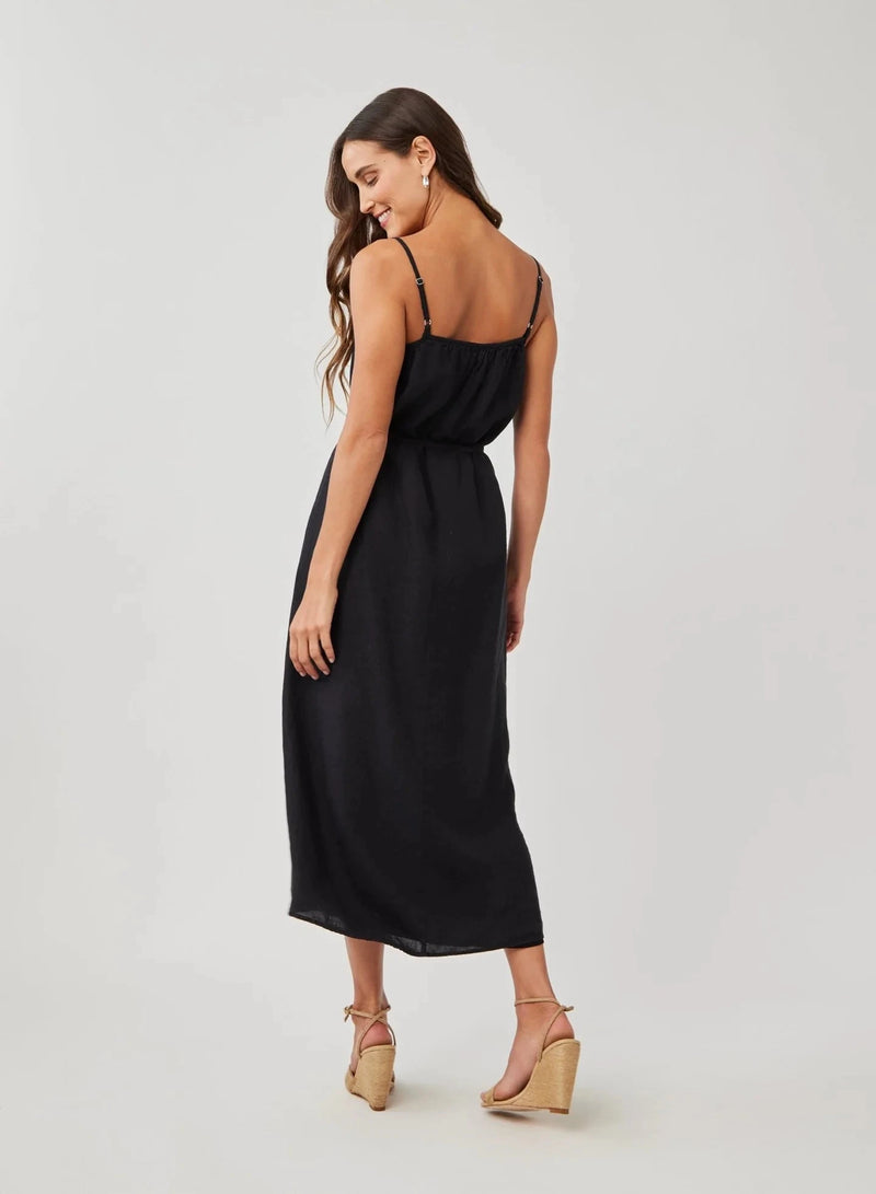 Shirred Cami Maxi Dress-Dresses-Uniquities