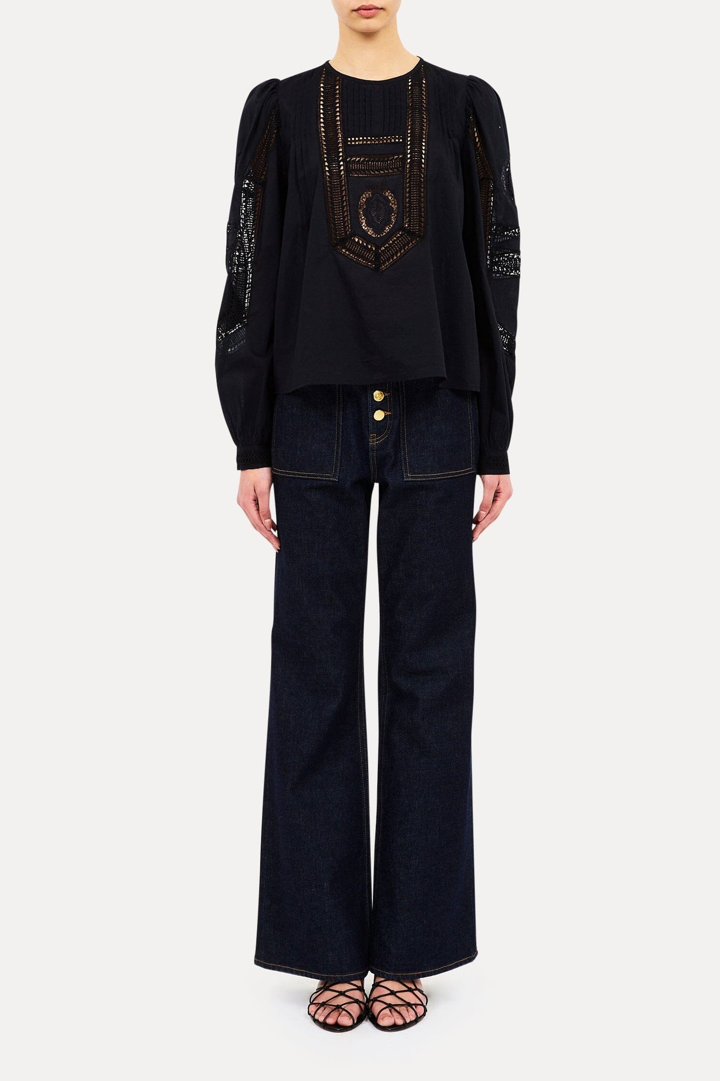 Marlowe Long Sleeve Cotton Top-Tops/Blouses-Uniquities