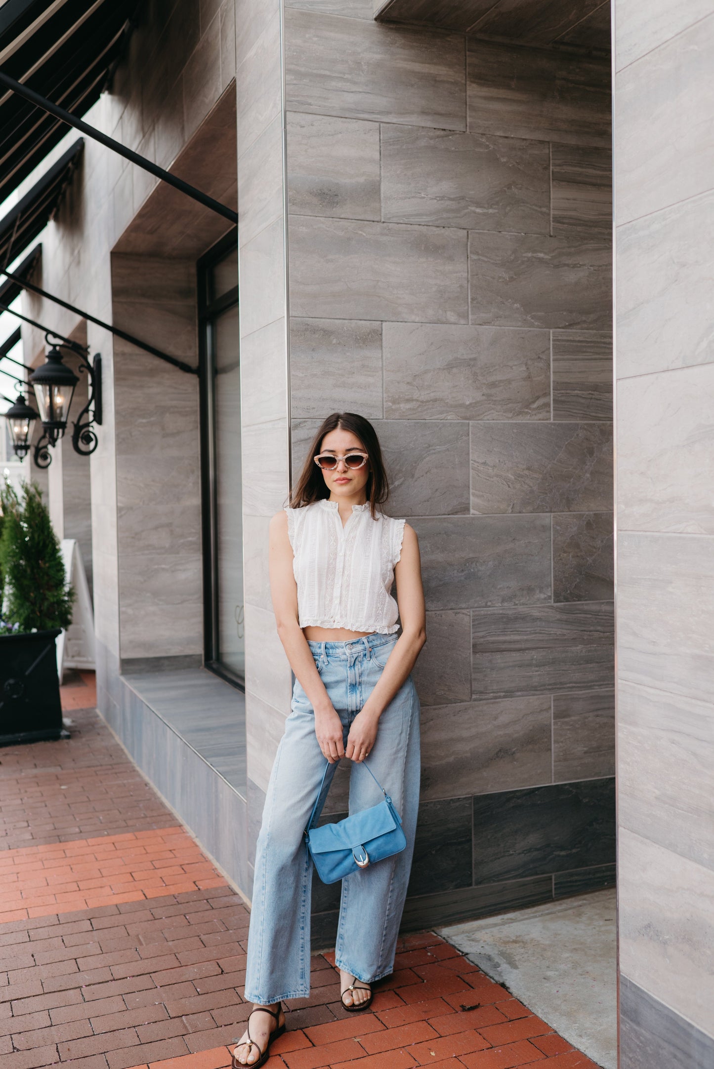 The Full Pipe Flood Jeans in Back Pedal-Denim-Uniquities