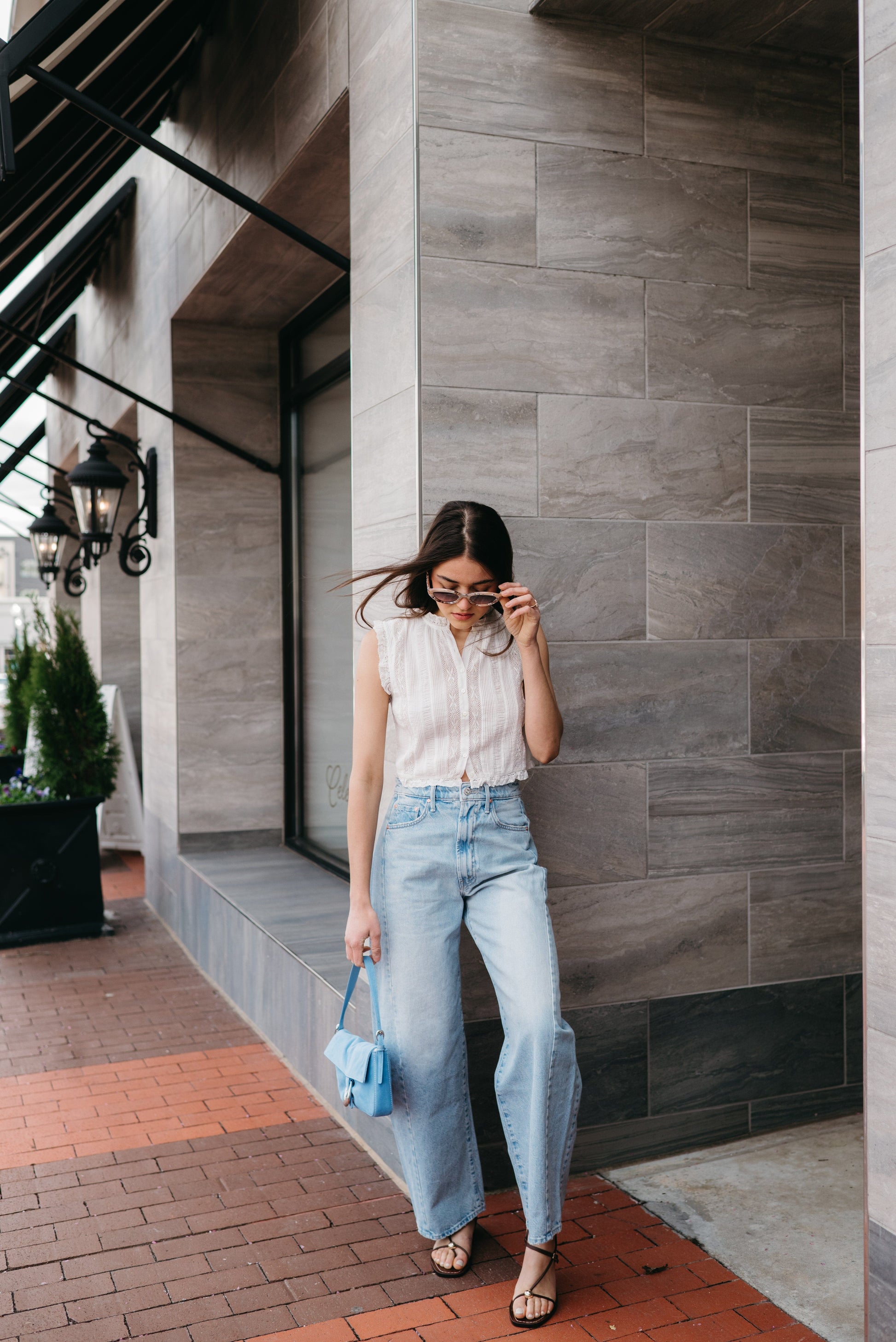 The Full Pipe Flood Jeans in Back Pedal-Denim-Uniquities