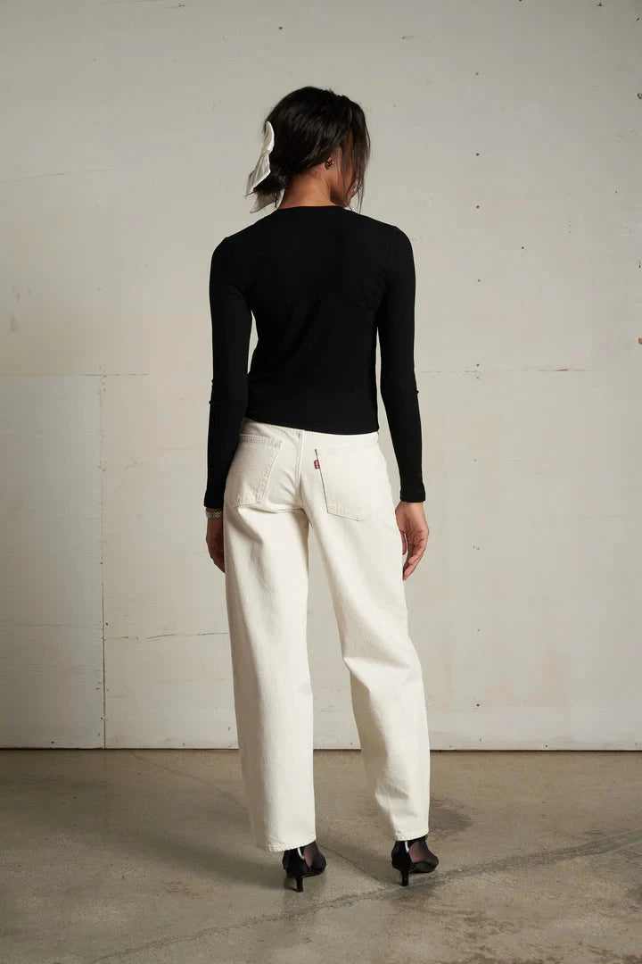 Maureen Rib Fitted Cardigan-Tee Shirts-Uniquities