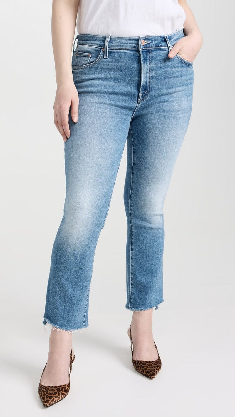 The Insider Crop Step Fray Jeans-Denim-Uniquities