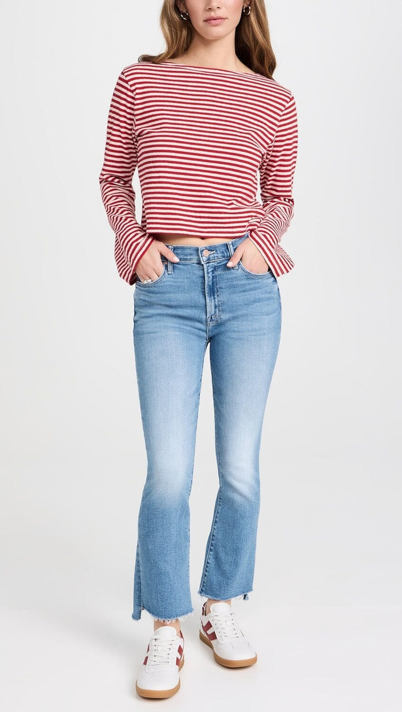 The Insider Crop Step Fray Jeans-Denim-Uniquities