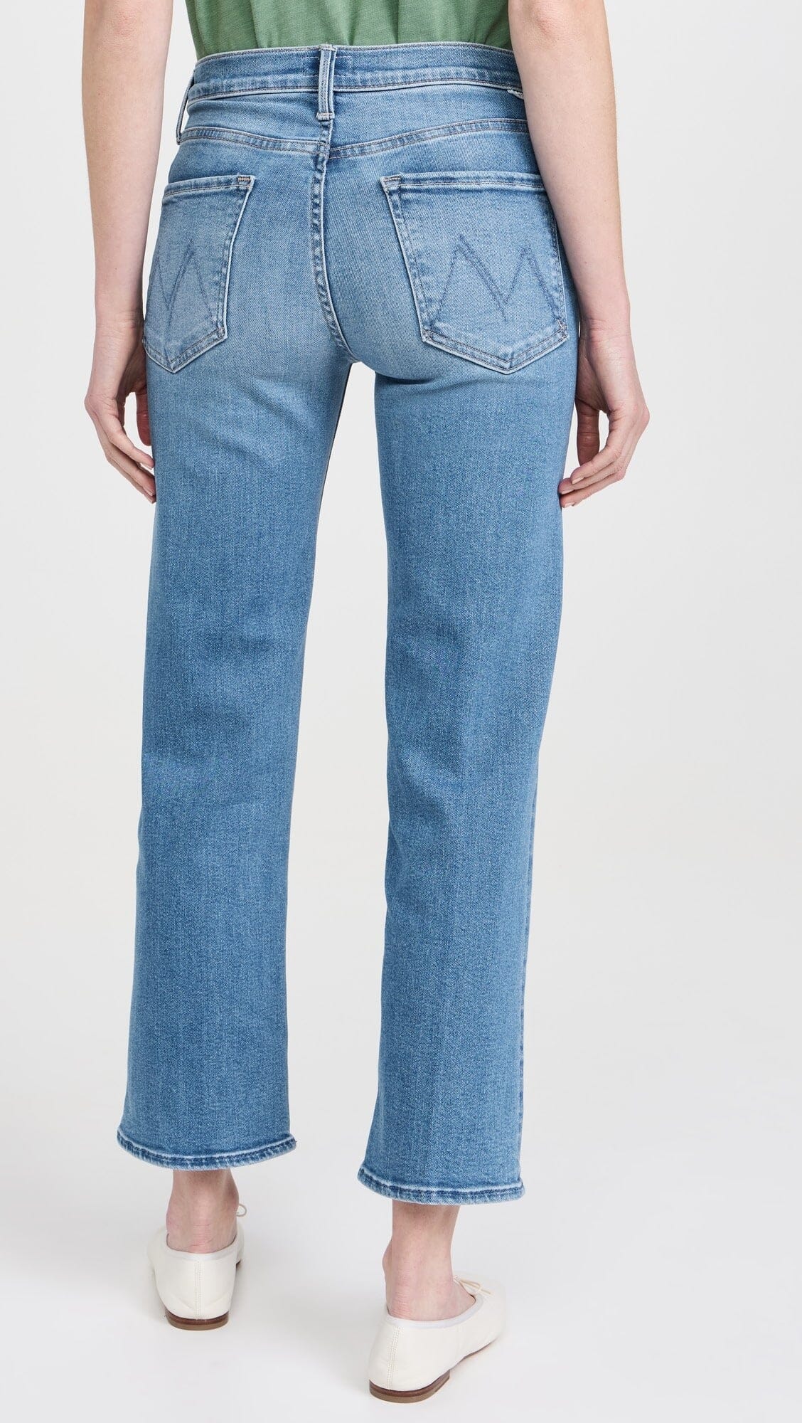 The Mid Rise Rambler Zip Ankle Jeans-Denim-Uniquities