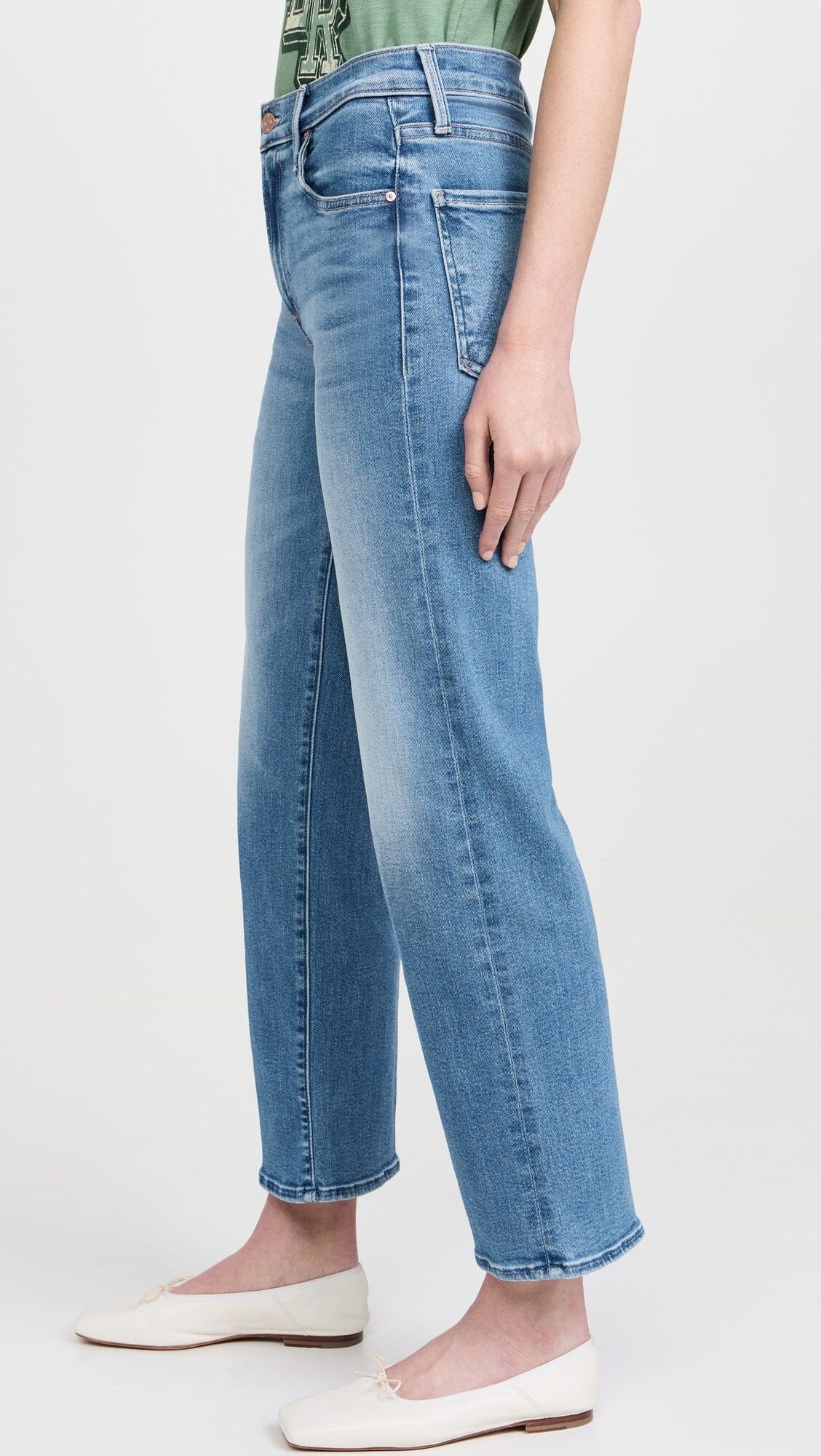 The Mid Rise Rambler Zip Ankle Jeans-Denim-Uniquities