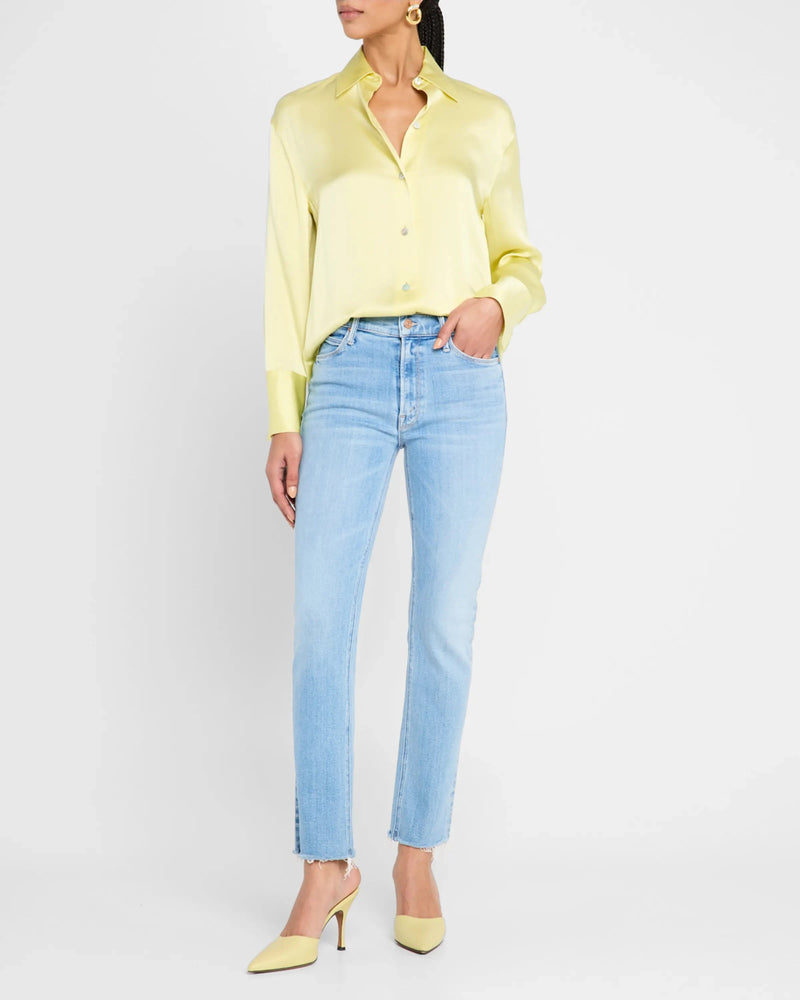 The Mid Rise Dazzler Ankle Fray Jeans-Denim-Uniquities