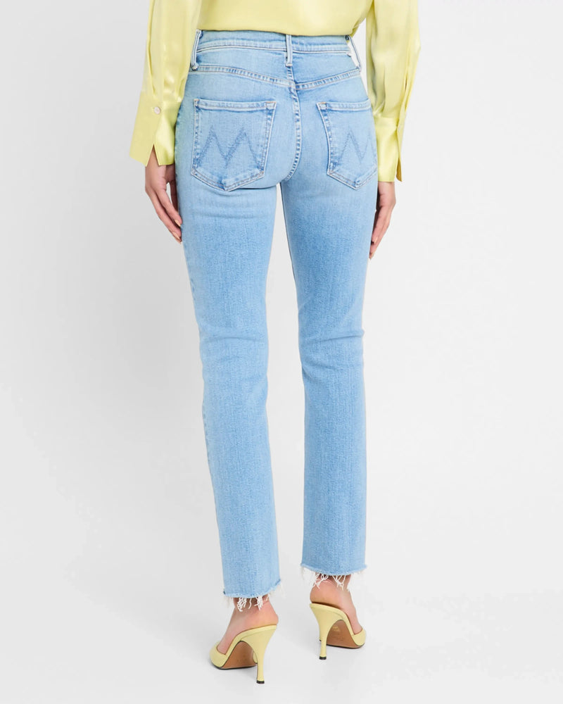 The Mid Rise Dazzler Ankle Fray Jeans-Denim-Uniquities