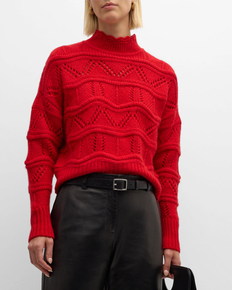 Chunky Wavy Pointelle-Sweaters-Uniquities