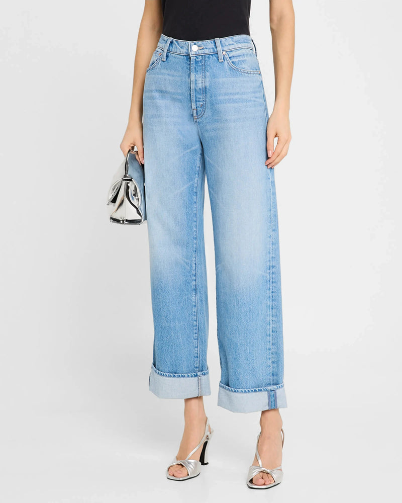 The Dodger Button Hover Cuff Jeans-Denim-Uniquities