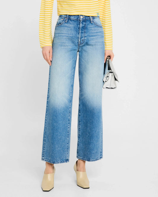 PETITES The Lil' Dodger Button Sneak Jeans-Denim-Uniquities