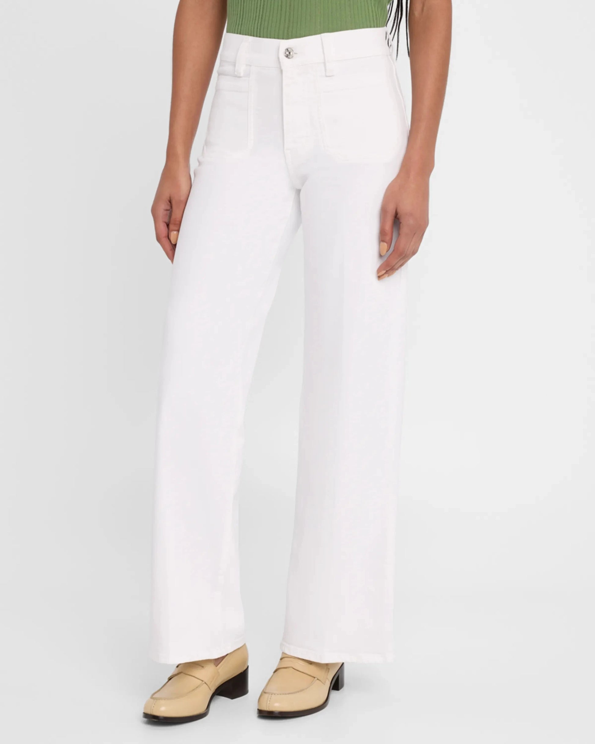 Le Slim Palazzo Modernist Pocket Jeans-Denim-Uniquities