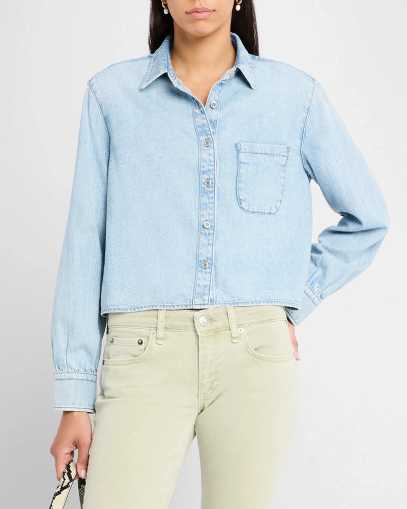 Cropped Maxine Shirt-Tops/Blouses-Uniquities