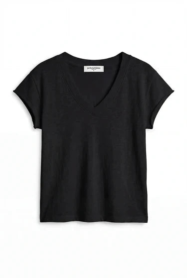 Pearl V Neck Tee-TEES-Uniquities