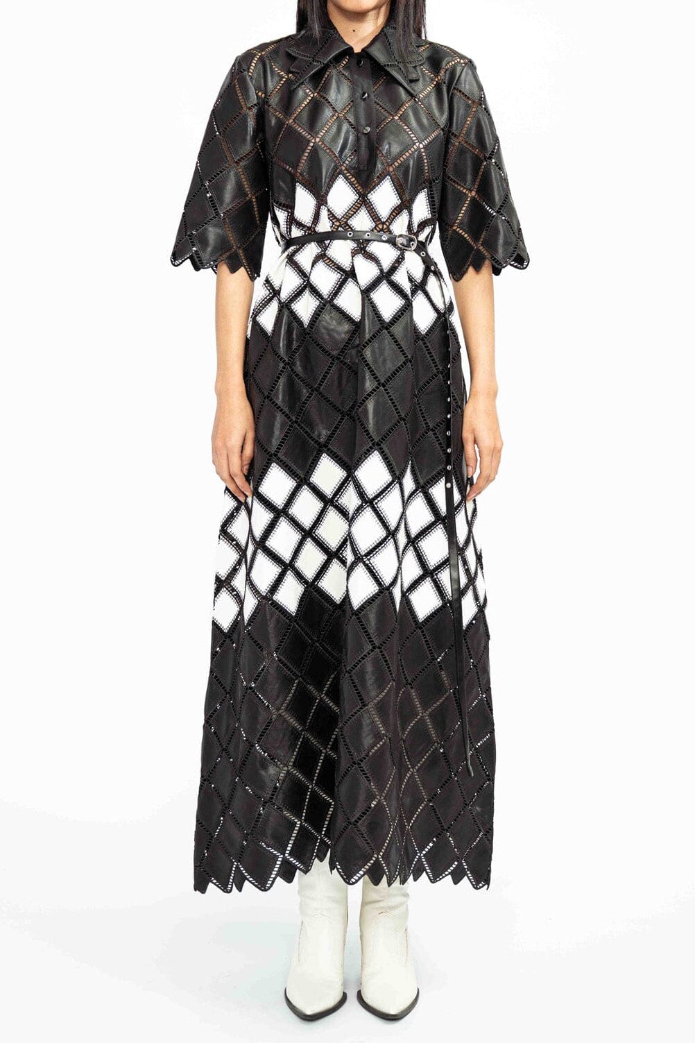 Lattice Midi Dress-Dresses-Uniquities
