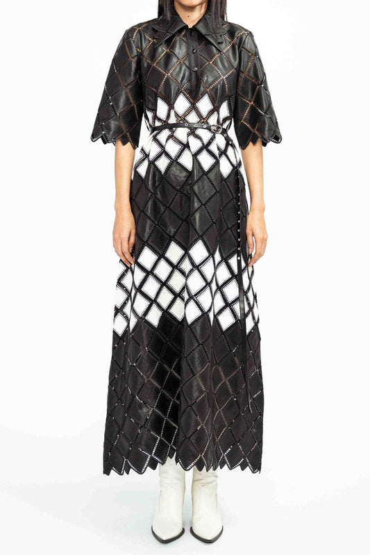 Lattice Midi Dress-Dresses-Uniquities