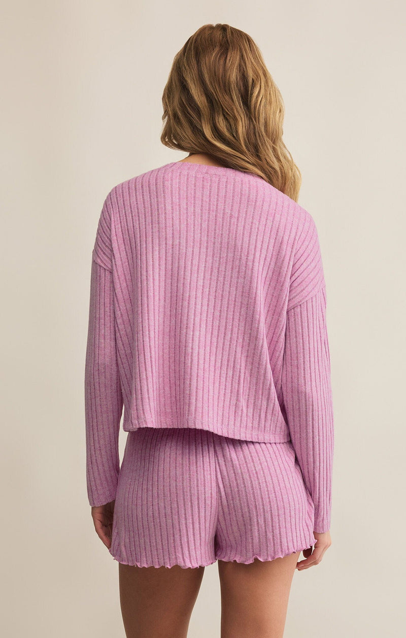 Dawn Smocked Rib Short-Lounge-Uniquities