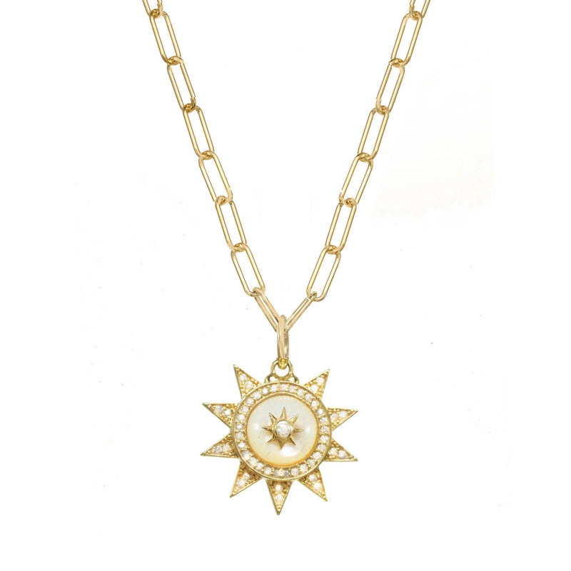 Mother Of Pearl Celestial Necklace-Jewelry-Uniquities
