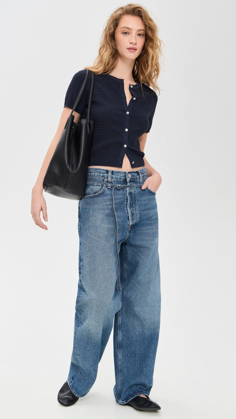 Eloise Short Sleeve Cardigan-Sweaters-Uniquities