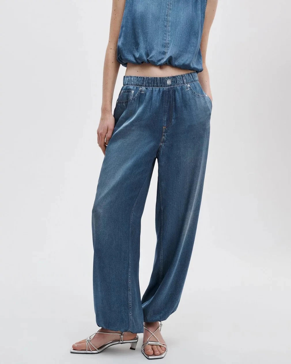 Miramar Satin Bubble Pant-Bottoms-Uniquities