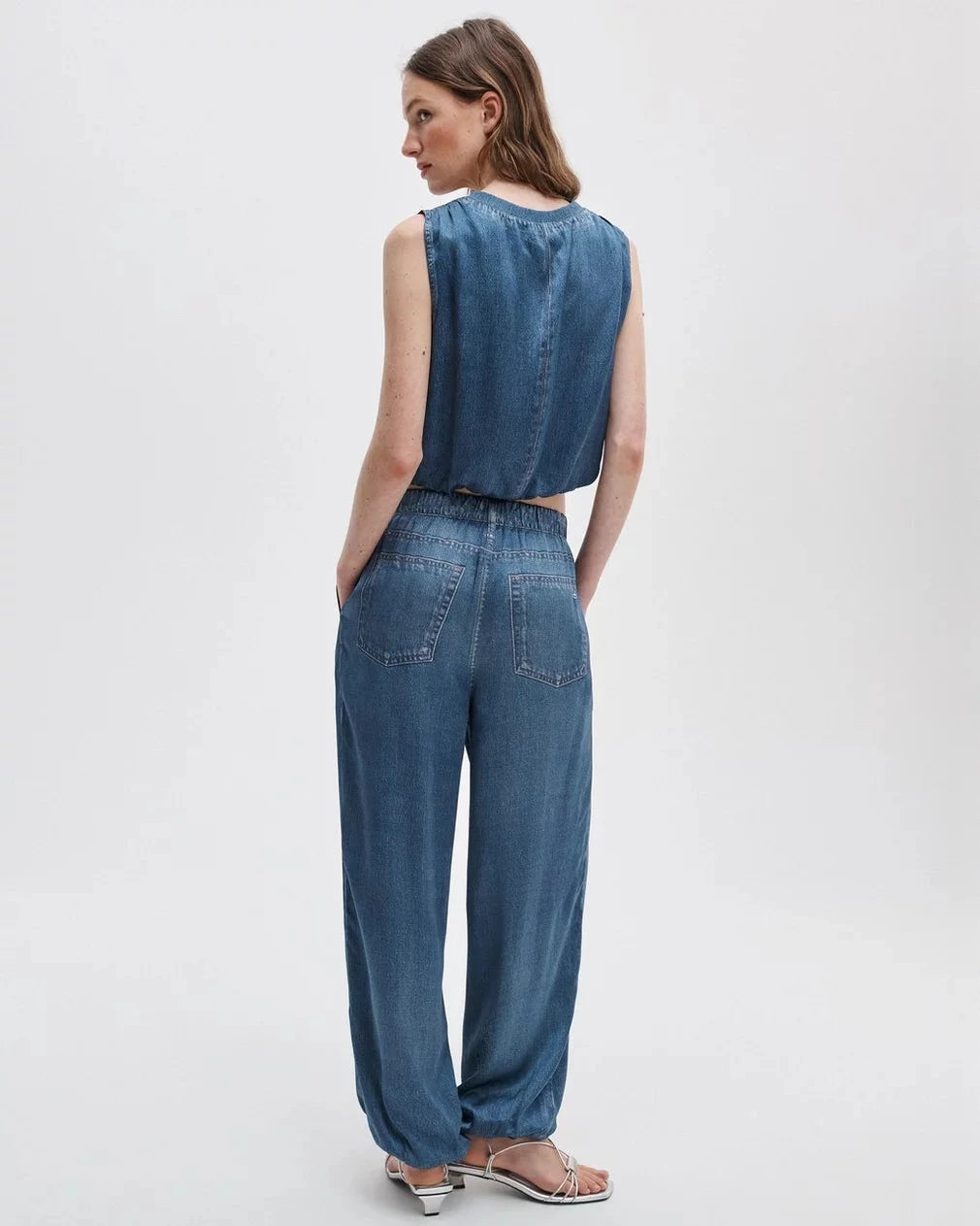 Miramar Satin Bubble Pant-Bottoms-Uniquities