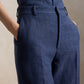 Cotton Twill Flare Pant-Bottoms-Uniquities