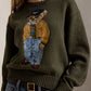 Bear Crewneck Pullover-Sweaters-Uniquities