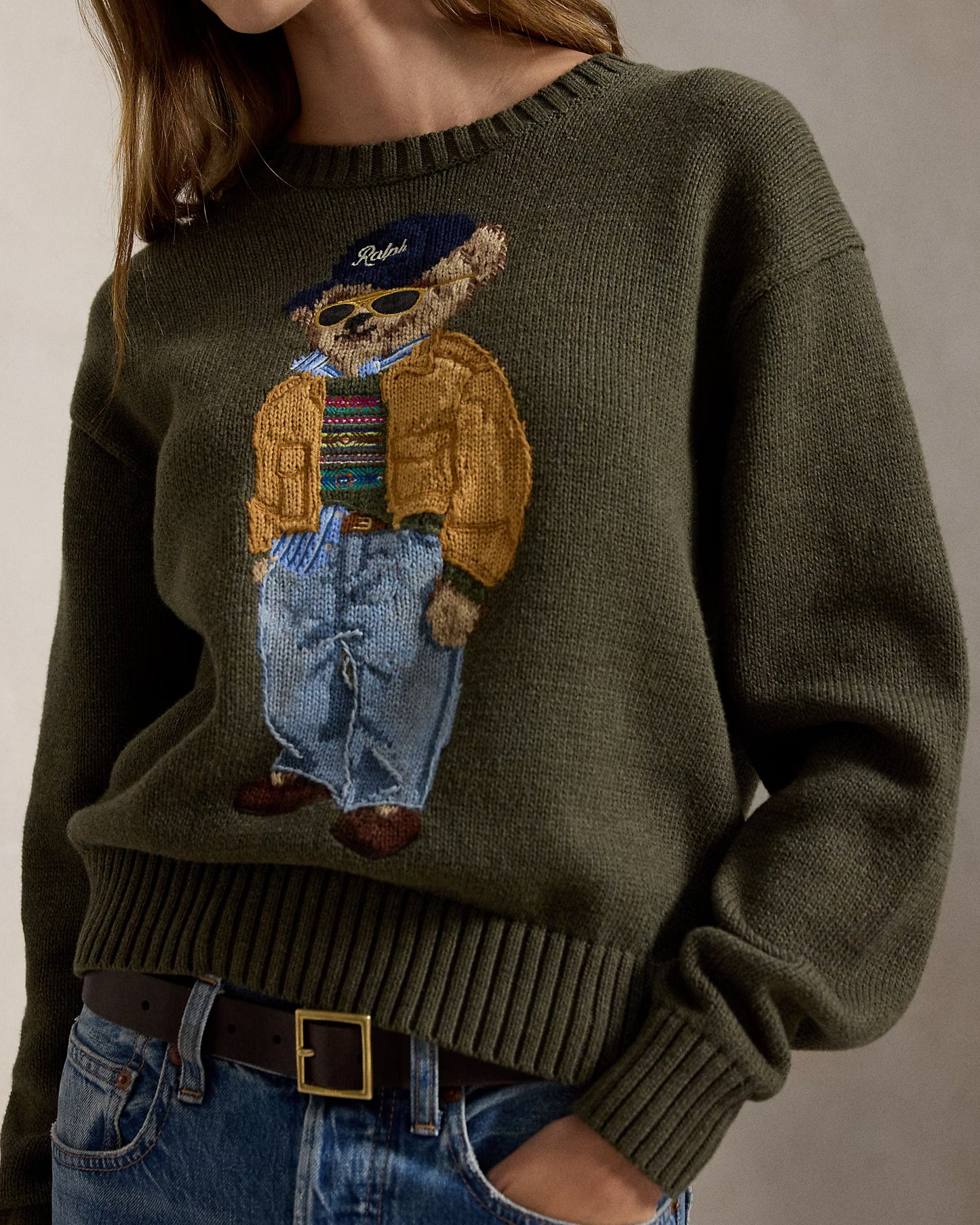 Bear Crewneck Pullover-Sweaters-Uniquities