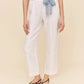 Seam Pant W/ Printed Sash-Bottoms-Uniquities
