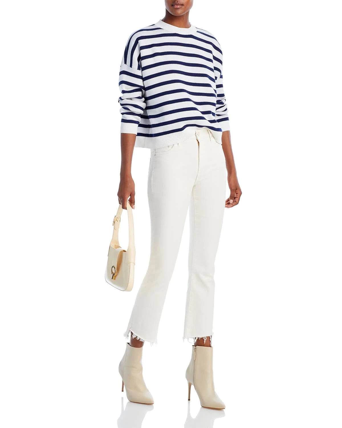 The Insider Crop Step Fray Jeans-Denim-Uniquities