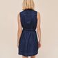Sleeveless Seamed Shirt Dress-Dresses-Uniquities