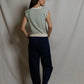 Sloane Stripe Split Tee-Tops/Blouses-Uniquities