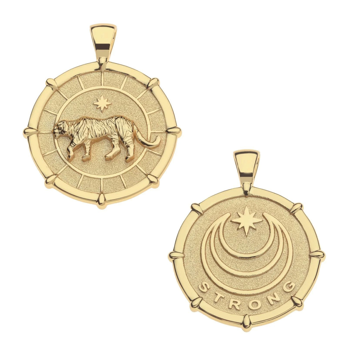 Strong Tiger Coin Necklace by Jane Win - Image 2