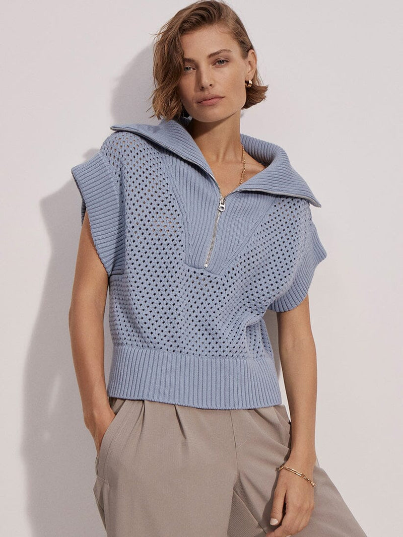 Mila Half Zip Knit-Jackets-Uniquities