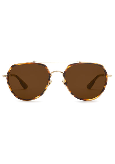 Baker 12K Titanium + Matte Hickory Sunglasses-Accessories-Uniquities