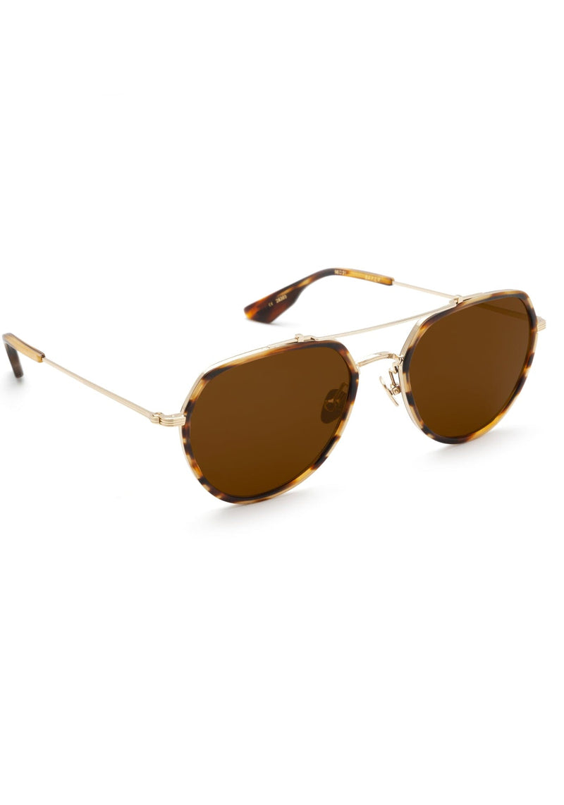 Baker 12K Titanium + Matte Hickory Sunglasses-Accessories-Uniquities