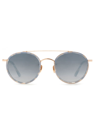 Porter 18K Titanium + Opaline Mirrored Sunglasses-Accessories-Uniquities