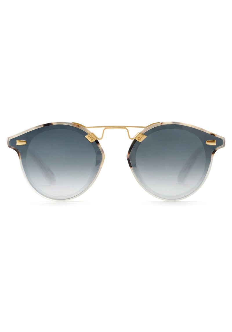 STL Nylon Matte Oyster To Crystal 24K Mirror Polarized Sunglasses-Accessories-Uniquities