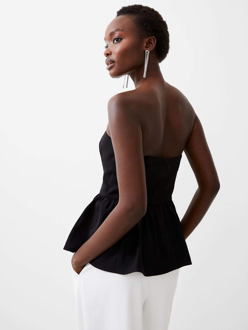 Harry Suiting Strapless Peplum Top-Tops/Blouses-Uniquities