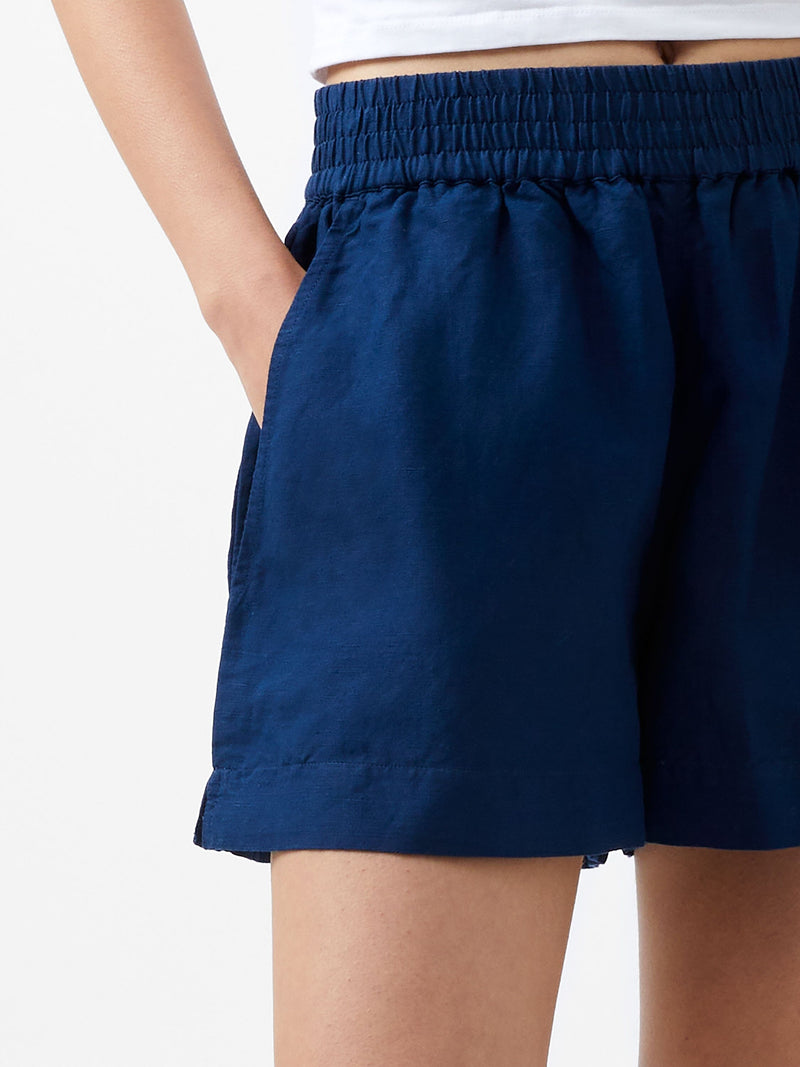 Birdie Linen Shorts-Bottoms-Uniquities