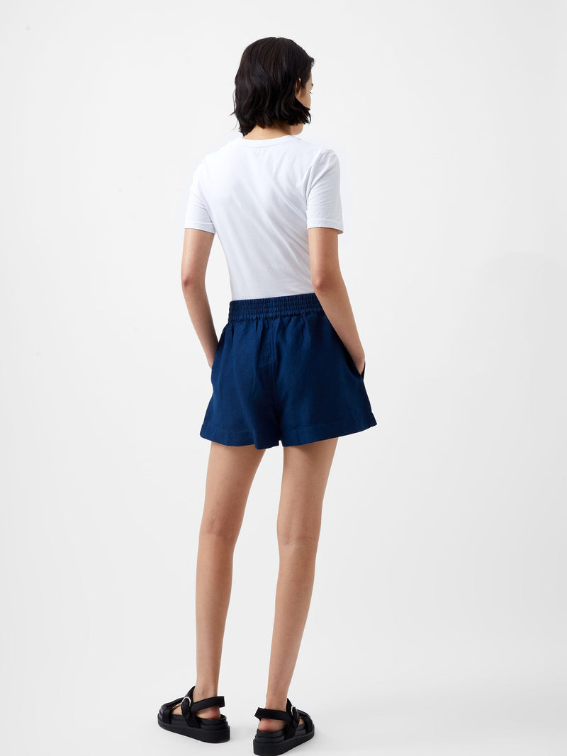 Birdie Linen Shorts-Bottoms-Uniquities