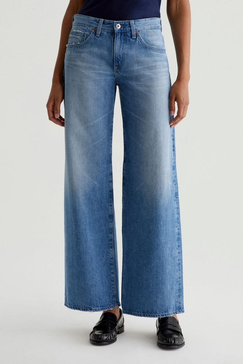 Adria Low-Rise Wide Leg Jeans-Denim-Uniquities