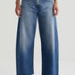 Hattie Barrel Leg Crop Jeans-Denim-Uniquities