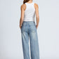 Miramar Wide Leg Track Pant-Denim-Uniquities